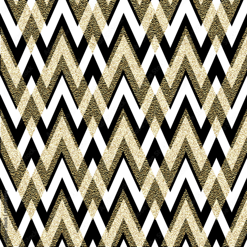 Poster pattern in zigzag.