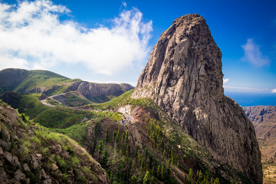 Roque Agando at La Gomera, Canary Islands