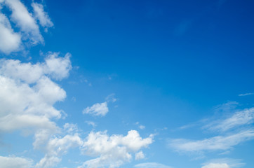 light blue sky and white cloud