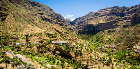 Foto op Aluminium Los Descansaderos in the Valle Gran Rey at La Gomera, Canary Islands © Neissl