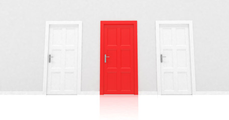 3d door render vote concept