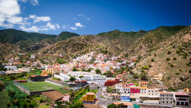 Vallehermoso at La Gomera, Canary Islands