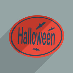 Flat icons modern design with shadow of Halloween