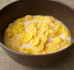 cornflakes with milk
