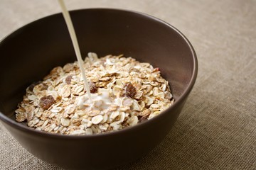 muesli with milk