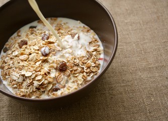 muesli with milk