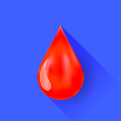 Fototapeta premium Single Blood Drop