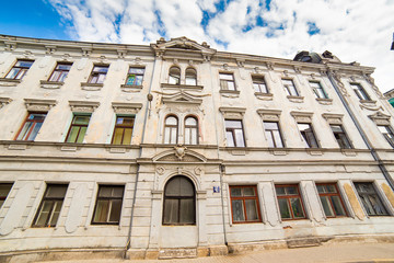 Obraz premium Old house facade Ventspils Latvia