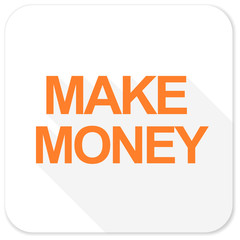 make money flat icon