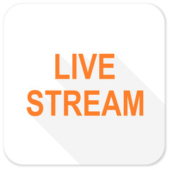 live stream flat icon