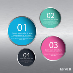 Modern circle Vector illustration. can be used for workflow layo