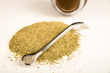 Mate grass and utensils