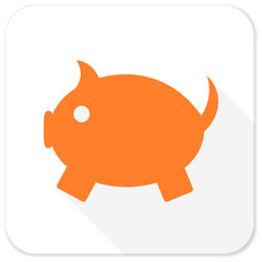 piggy bank flat icon