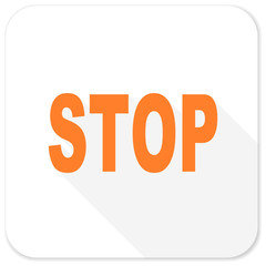stop flat icon