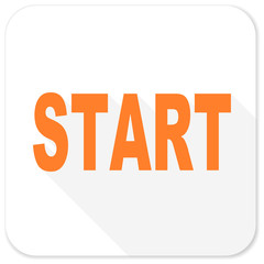 start flat icon