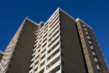 Wohnblock in einer Stadt in Deutschland