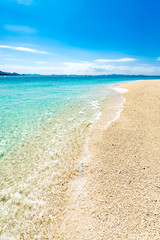 Sea, beach, landscape. Okinawa, Japan, Asia.