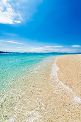 Fototapeta na wymiar Sea, beach, landscape. Okinawa, Japan, Asia.