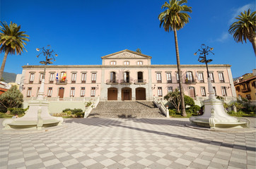 Fototapeta na wymiar La Orotava, council building in Tenerife, Canary islands, Spain.