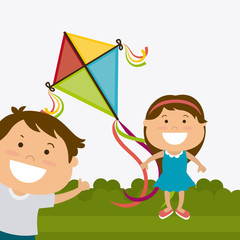 Obraz na płótnie Canvas Kite childhood game 