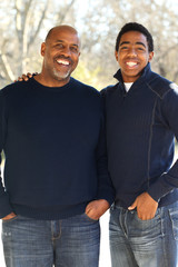 African American Father and Son 