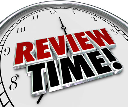 Review Time Clock Reminder Evaluation Assessment