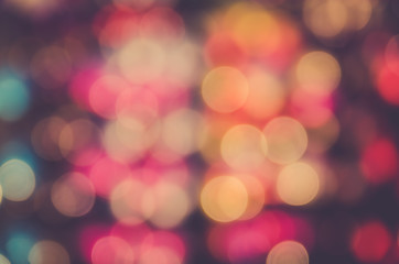 blurred bokeh light abstract background : soft focus christmas background