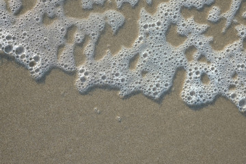 sand, beach, wave, water, sea, shore, ocean, summer, nobody, tropical, coast, marine, closeup, sandy, texture, nature, tide, shoreline, calm, shiny, reflection, surface, hot, scenic, liquid