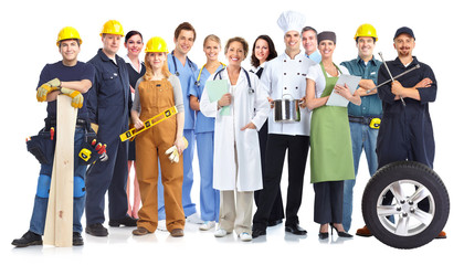 Group of workers people.