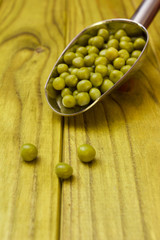 Green canned peas