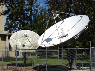 Two Satellite dishes