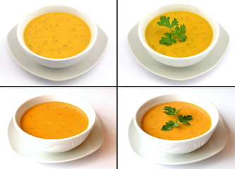 zupa warzywna - krem - obrazy, fototapety, plakaty