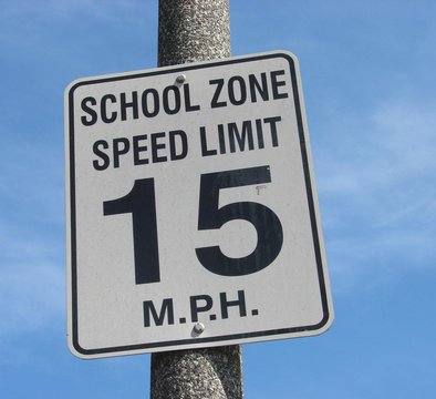 School Zone Speed Limit Sign