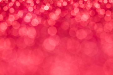 Abstract blur sweet pink bokeh lighting from glitter texture