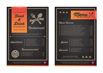 menu design template with colorful pattern,Restaurant cafe menu, template design, Food flyer