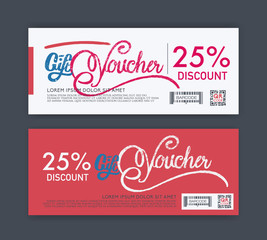 vector gift voucher template..