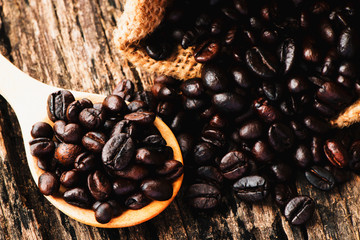 Coffee beans background
