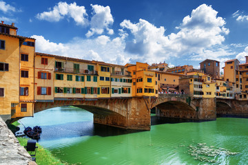 The Ponte Vecchio over the Arno River. Florence, Tuscany, Italy