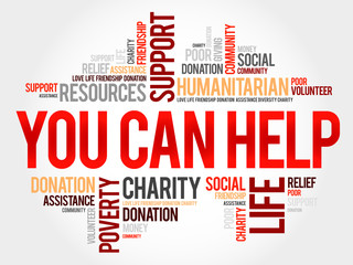 You can help word cloud concept