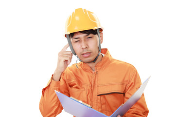 苦悩する労働者