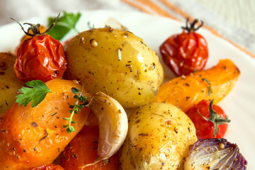 oven baked vegetables