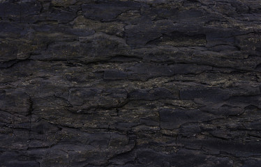 Texture of black rock