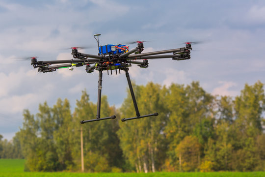 Multicopter in flight