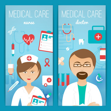 Medical doctor banners poster