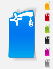 realistic design element. faucet