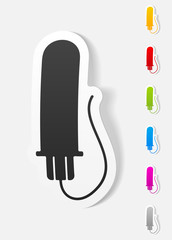 realistic design element. gynecological tampon