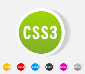 realistic design element. CSS3