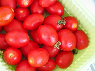 Italian red tomatoes, selective focus