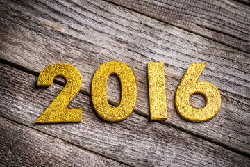 2016 written in golden figures