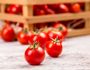Fotobehang Cherry tomatoes © Grafvision